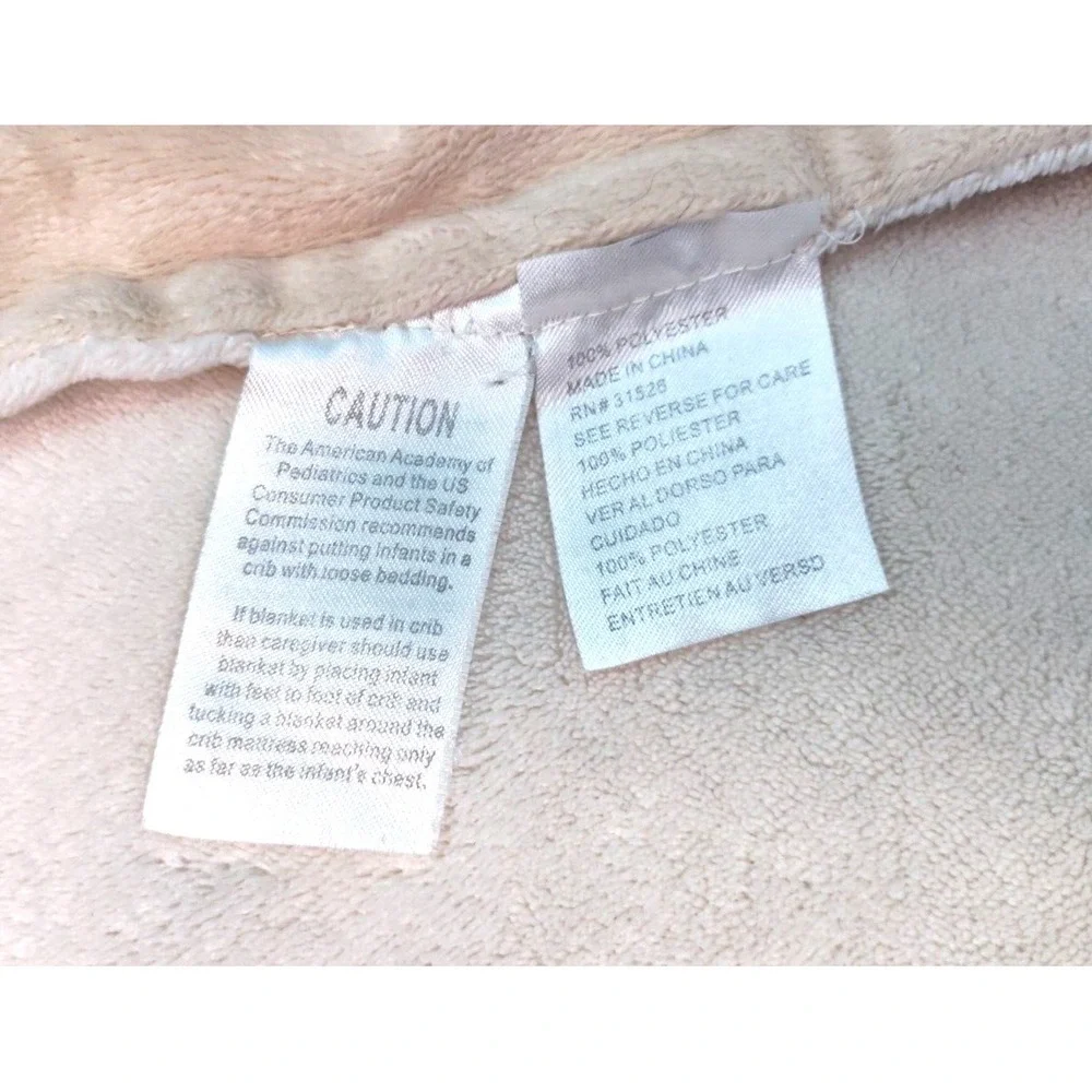 Sam Salem & Sons Brown Tan Teddy Bear Baby Blanket Lovey 3D Ears RN: 31526